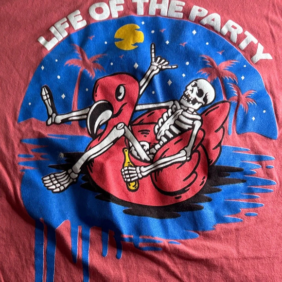Vibrant Pink Graphic Tee - Picture 2 of 3